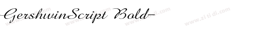 GershwinScript Bold字体转换 GershwinScript Bold字体转换